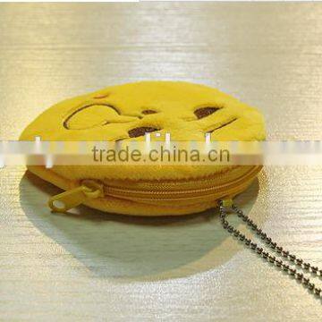 Popular 10cm Plush Emoji Coin Purse With Zipper photo-4