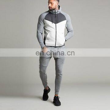 color block interlock tech fleece china cheap tracksuit