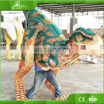 KAWAH China Manufacture Amusement Park Realistic Guy Riding Dinosaur Costume photo-3