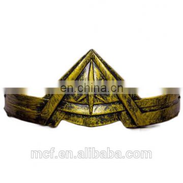 MCH-2403 wholesale hot sale latest movie Cosplay headband gold plastic head piece for Halloween