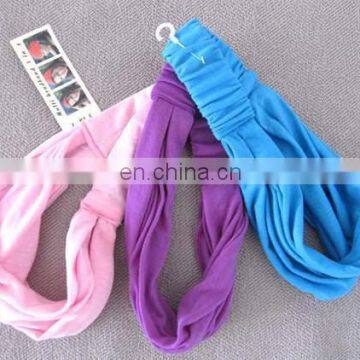 plain elastic headband hairband hair tie in different colors custom