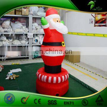 Customized Ratation Air-blown Inflatable Santa Claus With LED Lighting photo-4
