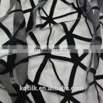 New Fashion Plain/solid Burnout Silk Rayon Velvet Fabric photo-2