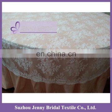 TL002W2 white wedding lace table cover