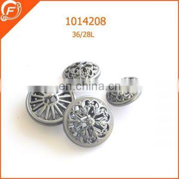 metal anti siliver plating button for jean clothings decoration