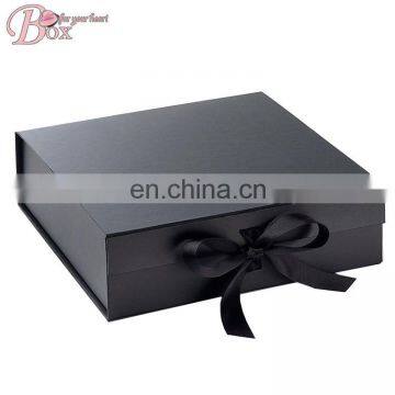 China Customized Recycled Folding Paper Box Packaging, Foldable Rigid Magnetic Closure Cardboard Gift Boxes With Lid photo-5