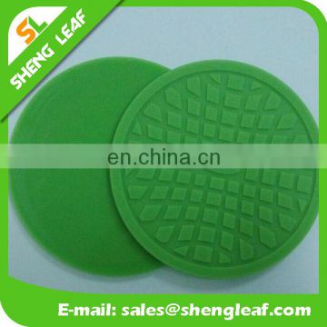 Custom soft round rubber pvc coaster