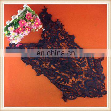 Hot sale black crochet collar appliques for lady dress