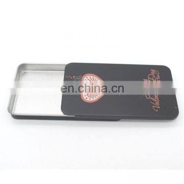 Flat Sliding Tin Candy Packaging Case With Embossing photo-5