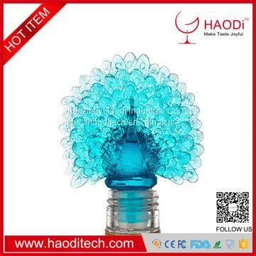 HD-JS0017 Peacock Elegant Bird Design Creative Wine Bottle Stopper for Promotional Gifts photo-2