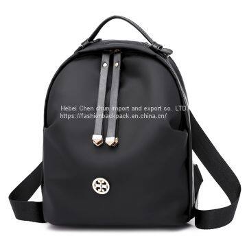 Wholesale Simple Fashion Ladies Waterproof Polyester Students Daily Backpack photo-2
