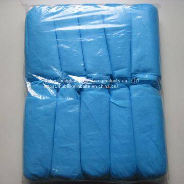 One-time thickening shoe cover wholesale package mail non - woven fabric shoe cover foot cover home use cloth plastic shoe cover 100