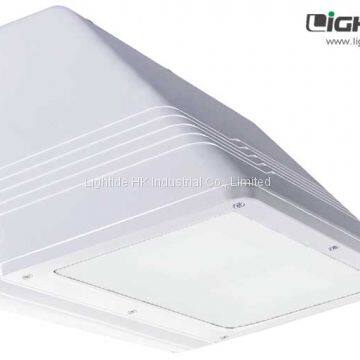 Outdoor White Wall Mount LED Light for Security Lighting, 45W, 100-277vac, Equivalent 150W MH