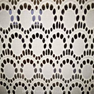 haute couture embroidery 100  % cotton fabric wholesale voile fabrics
