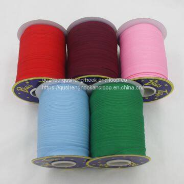 High Quality 5/8 100% Polyester Satin Bias Single Face Binding Tape 144 Yards Bobbin for Sale