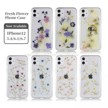 For IPhone 12 SE Dried Flower Case Luxury Phone Cover for IPhone 11pro Case photo-3
