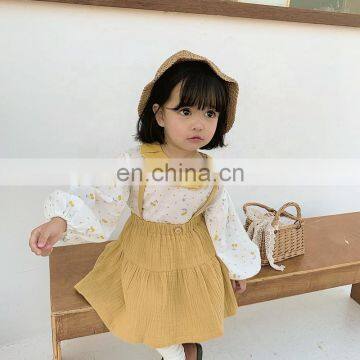 6750/Latest Spring Cherry Pattern Puff Sleeve Customized Kids Shirt High Quality Graceful Girls Top
