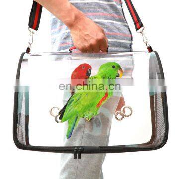 Bird Travel Takeaway Travel Cage PVC Transparent Breathable Bird Cage Parrot Handbag photo-6