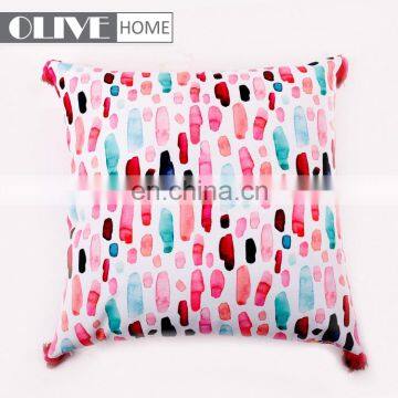 Factory Price Custom Design Printed Linen Fabric Soft Cover Outdoor Furniture Cushions photo-2