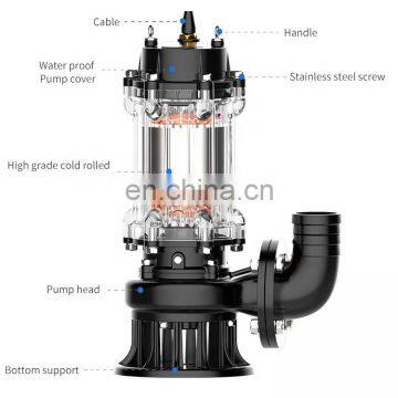 WQ Submersible Sewage Pump 20 hp Coupling Sewage Home Use Sewage Pump