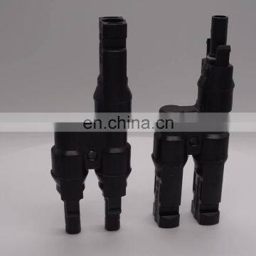 Slocable PPO Plastic Houdings Solid Copper PV Solar T Y Branch Connector