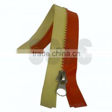 No.5 Plastic Zipper With Two Color Tape for handbags