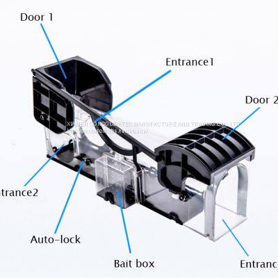 Humane Live Catch Plastic Rodent Control Rat Bait Station Mouse Trap Cage photo-2