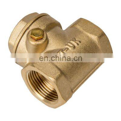 3/4''Factory high quality brass vertical hydraulic foot gate non-return check valve