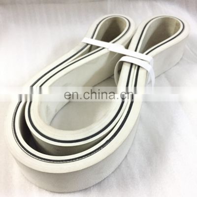 White rubber belt for fish meat bone separator