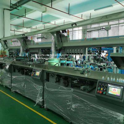 Automatic 2 Colors Bottle UV Screen Printing Printer Plastic Glass Botte Packaging Machine photo-2