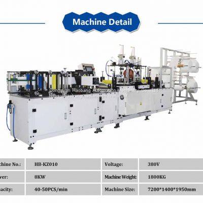 Automatic N95 Folding Mask Making Machine From Haobang Machine