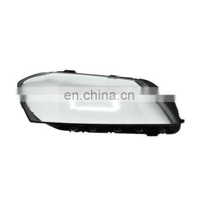 PORBAO transparent  black border headlight  lens cover for Passat B7