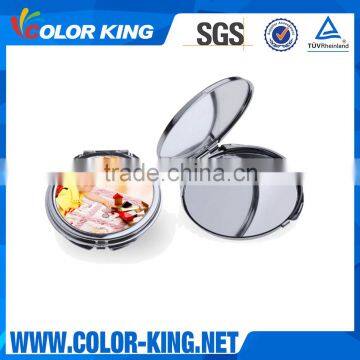 Blank Coated Cheap Portable Sublimation Metal Dressing Mirror