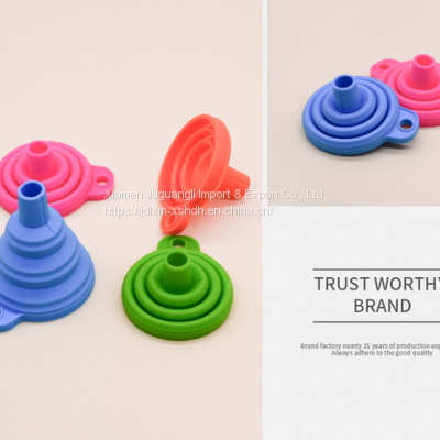 Food Grade Silicone Long Neck Folding Funnel photo-2