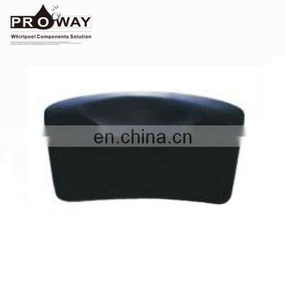 Dark Grey Massage Waterproof Headrest Whirlpool Pillow for Bathtub Spa PU Foam Bath Pillow photo-2