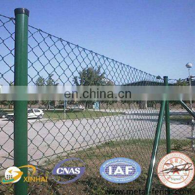 Chain Link Fence Fittings Pvc Green Chain Link Fence for Garden Fence