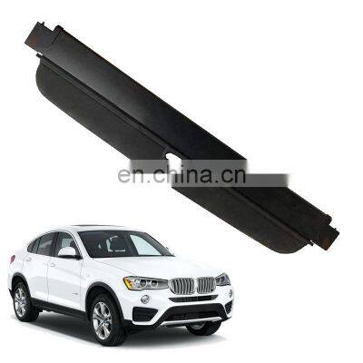 Black Beige Color Canvas Retractable Cargo Cover Tonneau Cover For Bmw X4 2014-2018