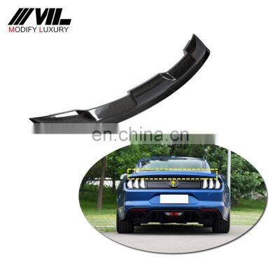 carbon rear hot selling spoiler wing for Ford Mustang GT500 2015-2020