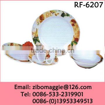 20pcs Promotional Designed Hot Sale Ceramic Dinner Set Dinnerware for Children