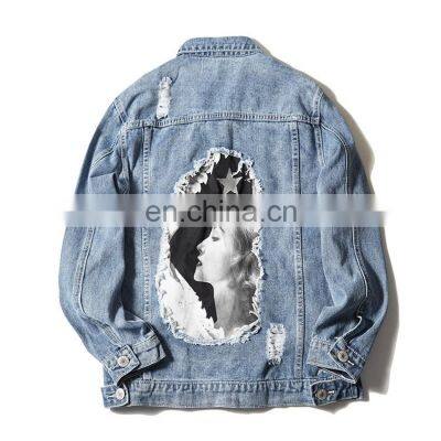 2021 Clothes Supplier Wholesale Custom Embroidery Patches Denim Jacket photo-4