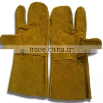 high quality leather welding gloves manufaturing in Gaozhou China