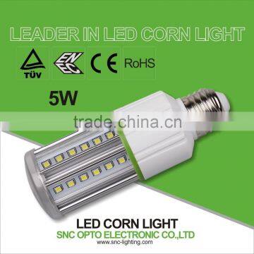 SNC ENEC/TUV/CE/RoHS 5w led corn light 2700k-6500k