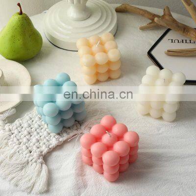 Wholesale Luxury 2021 Hot-sell Bubble Aroma Fragrance Ready to Ship Gift Set Rubik's Cube Scented Bubble Candles photo-4