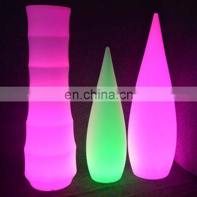 garden decorative solar light /16 colors changing wireless holiday lighting restaurant plastic illuminated led floor light lamp