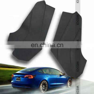 For Tesla Model 3/Y Central Control Side Baffle TPE Anti-kick Pad All-enclosed Protective Panel Central Control Side Panel