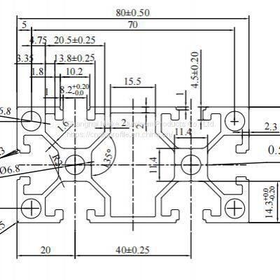 MK-8-4080M 4080 Black Anodized Aluminum T Slot Profile for SIM Racing Rig Cockpit Driving Simulation Factory Price photo-2