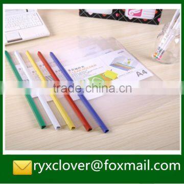 Eco pp stationery colorful Q spine bar file/plastic clear report cover/book cover