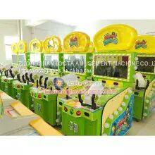 Guangdong Zhongshan Tai Le Play Children's Indoor Video Game Carnival Shooting Amusement Equipment Fruit Big Riot Green Theme Shot Ball Shot Watercolor TV Display photo-5