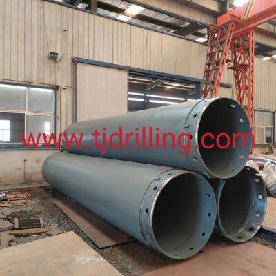 Sell 1200mm single wall casing pipe with bauer screw connections for  bored pile foundation work