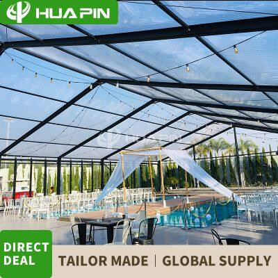 20x30m Telaio in Lega di Alluminio Nero Trasparente Ignifugo PVC Party Business in Vendita Tende ed Eventi di Nozze Israele photo-5
